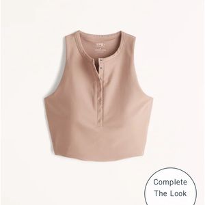 YPB sculptLUX Plunge Henley Slim Tank